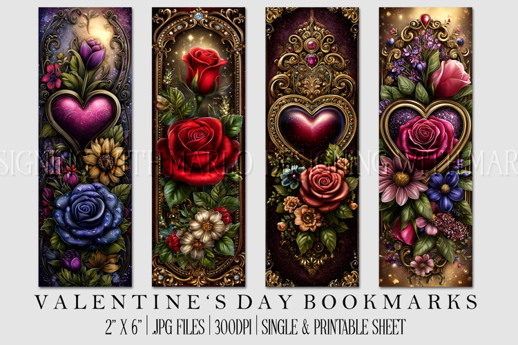 Printable Valentine Bookmark Image 18