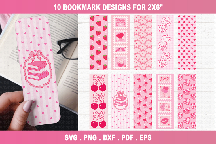 Bookmark SVG Bundle, bookmark png Printable