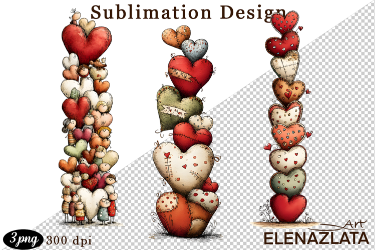 Valentines Heart and angel Clipart. Love png