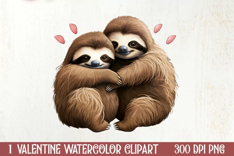 Valentines Day Animal Couple Sublimation, Christmas Clipart