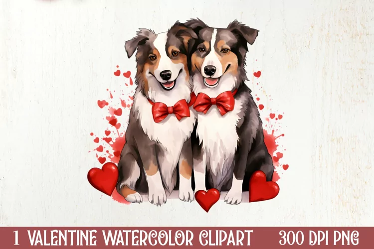 Valentines Day Animal Couple Sublimation, Christmas Clipart