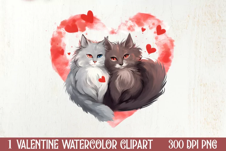 Valentines Day Animal Couple Sublimation, Christmas Clipart