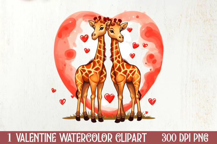 Valentines Day Animal Couple Sublimation, Christmas Clipart