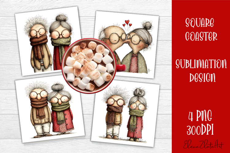 Valentines Day square coasters |love funny lamb sublimation