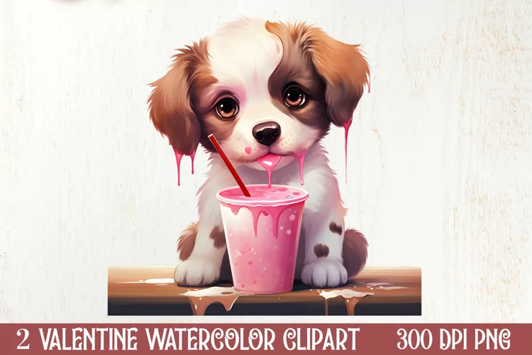 Valentines Day Dog Clipart, Valentines PNG