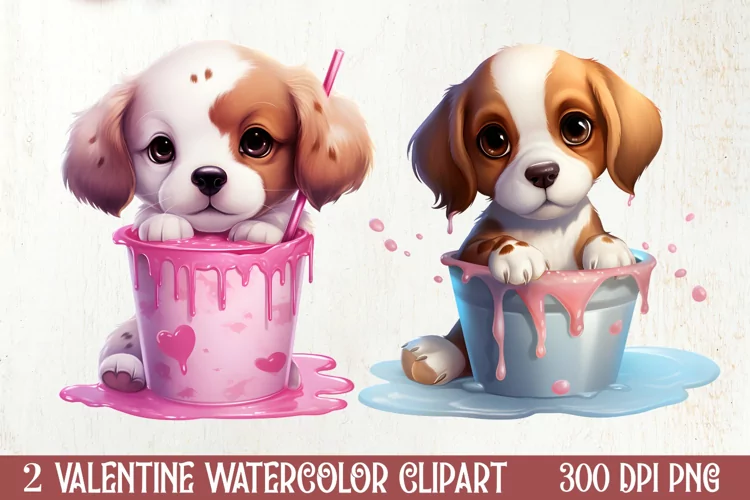 Valentines Day Dog Clipart, Valentines PNG