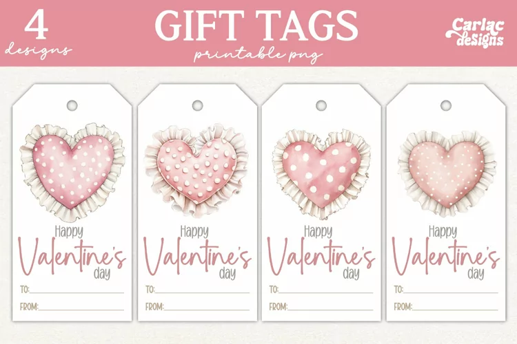 Valentines Day Gift Tags, Cute Pritable Gift Tags