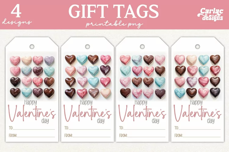 Valentines Day Gift Tags, Cute Pritable Gift Tags