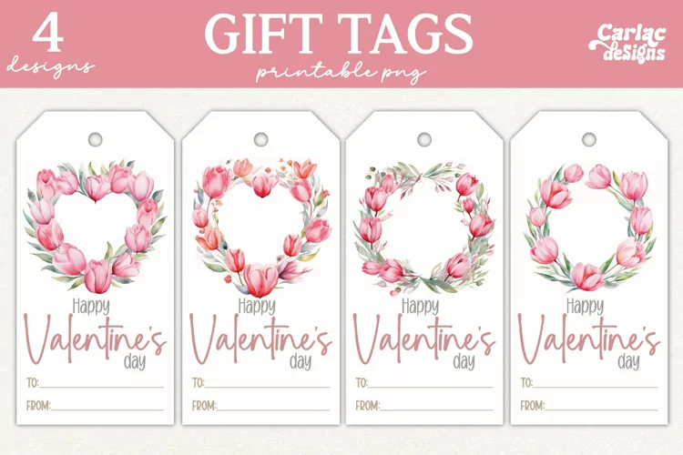 Valentines Day Gift Tags, Cute Pritable Gift Tags