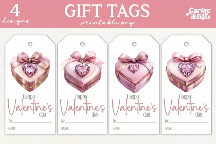 Valentines Day Gift Tags, Cute Pritable Gift Tags