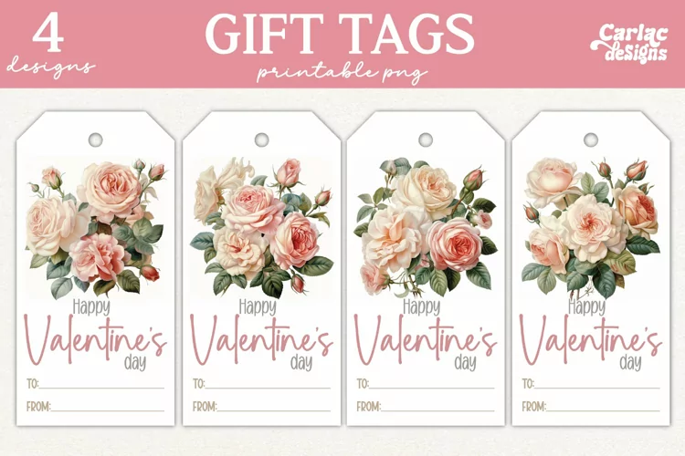 Valentines Day Gift Tags, Cute Pritable Gift Tags