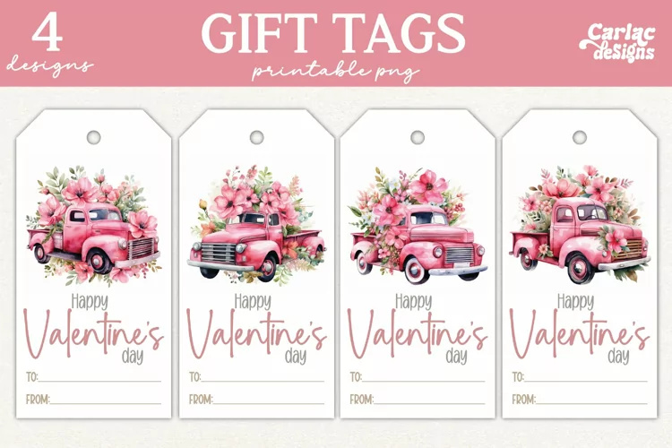 Valentines Day Gift Tags, Cute Pritable Gift Tags