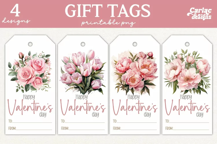 Valentines Day Gift Tags, Cute Pritable Gift Tags