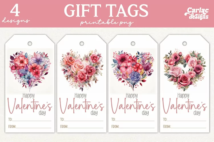 Valentines Day Gift Tags, Cute Pritable Gift Tags