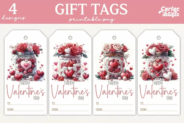 Valentines Day Gift Tags, Cute Pritable Gift Tags