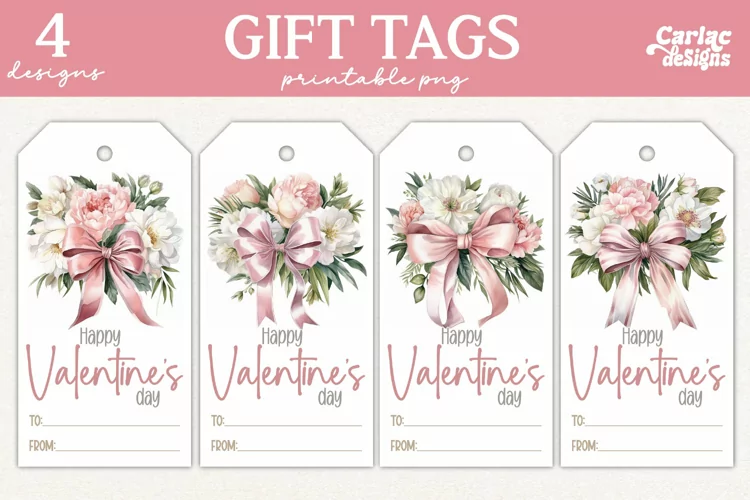 Valentines Day Gift Tags, Cute Pritable Gift Tags