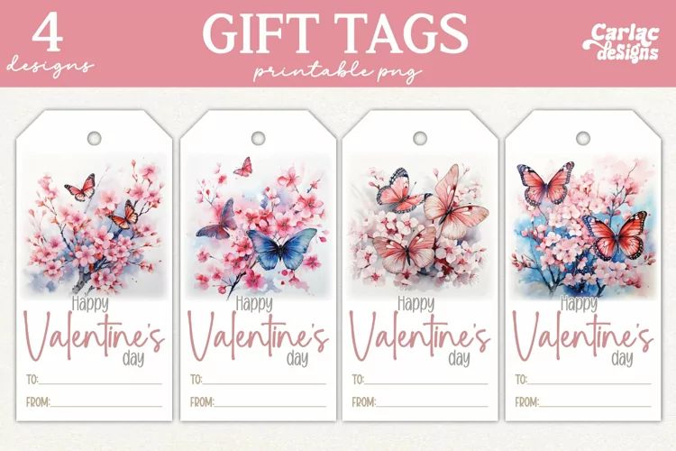 Valentines Day Gift Tags, Cute Pritable Gift Tags