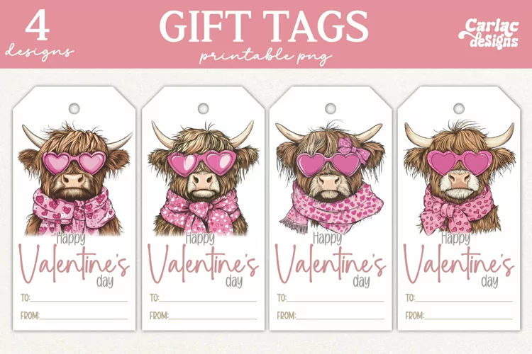 Valentines Day Gift Tags, Cute Pritable Gift Tags