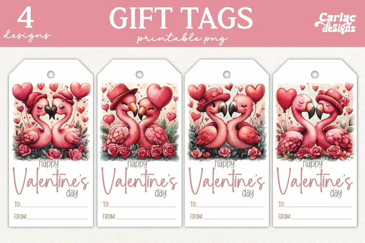 Valentines Day Gift Tags, Cute Pritable Gift Tags