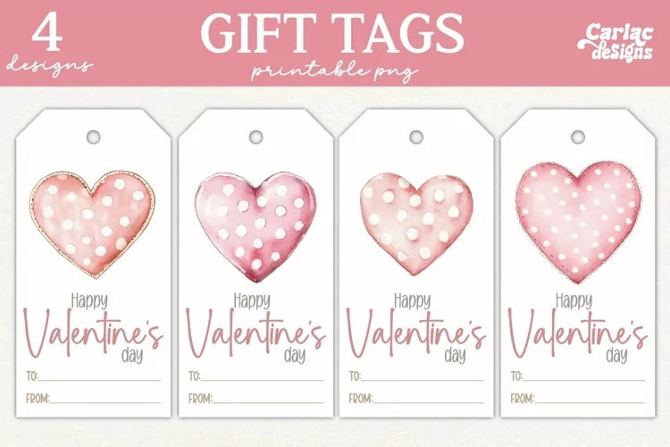 Valentines Day Gift Tags, Cute Pritable Gift Tags