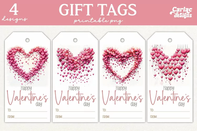 Valentines Day Gift Tags, Cute Pritable Gift Tags