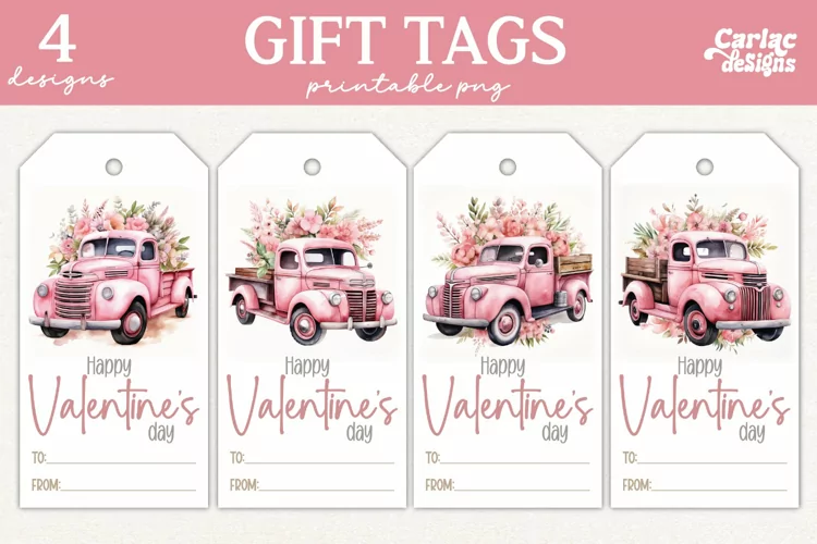 Valentines Day Gift Tags, Cute Pritable Gift Tags