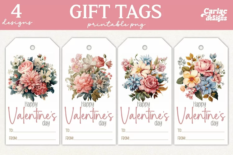 Valentines Day Gift Tags, Cute Pritable Gift Tags