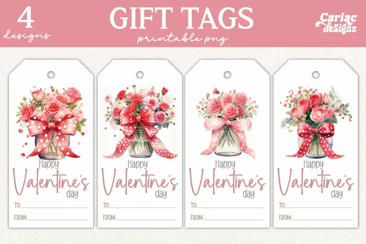 Valentines Day Gift Tags, Cute Pritable Gift Tags