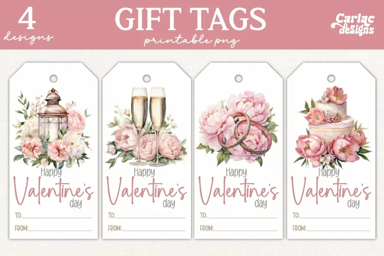 Valentines Day Gift Tags, Cute Printable Gift Tags