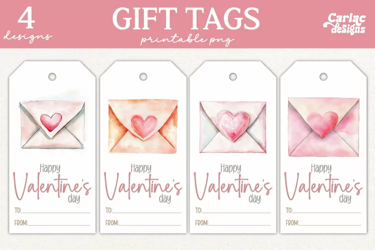 Valentines Day Gift Tags, Cute Pritable Gift Tags