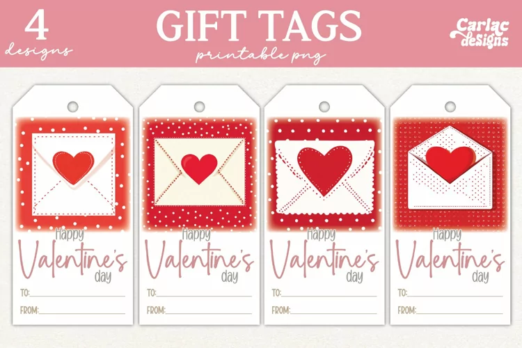 Valentines Day Gift Tags, Cute Pritable Gift Tags