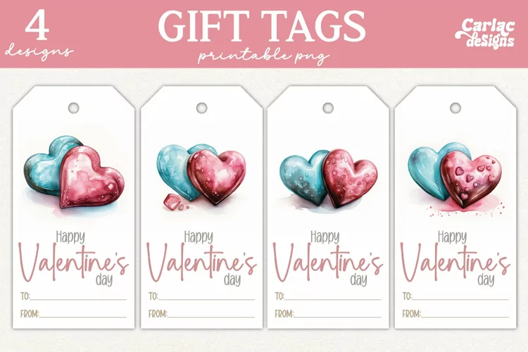 Valentines Day Gift Tags, Cute Pritable Gift Tags