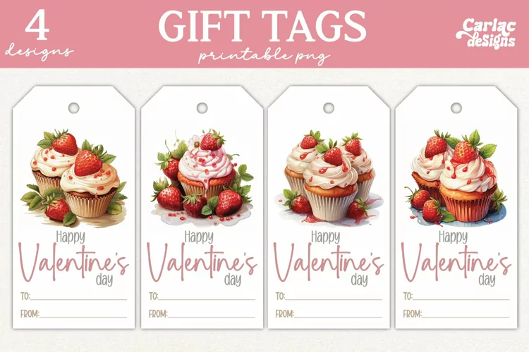 Valentines Day Gift Tags, Cute Pritable Gift Tags