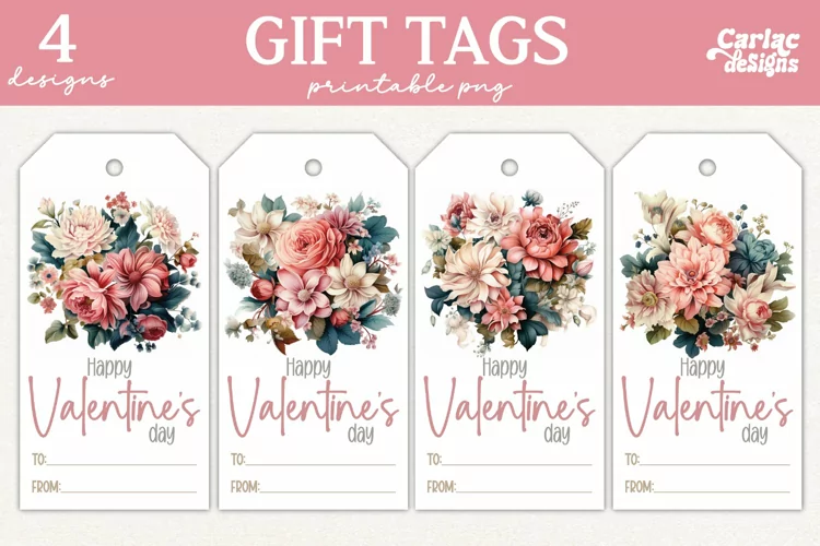 Valentines Day Gift Tags, Cute Pritable Gift Tags