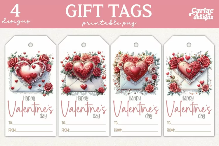 Valentines Day Gift Tags, Cute Pritable Gift Tags