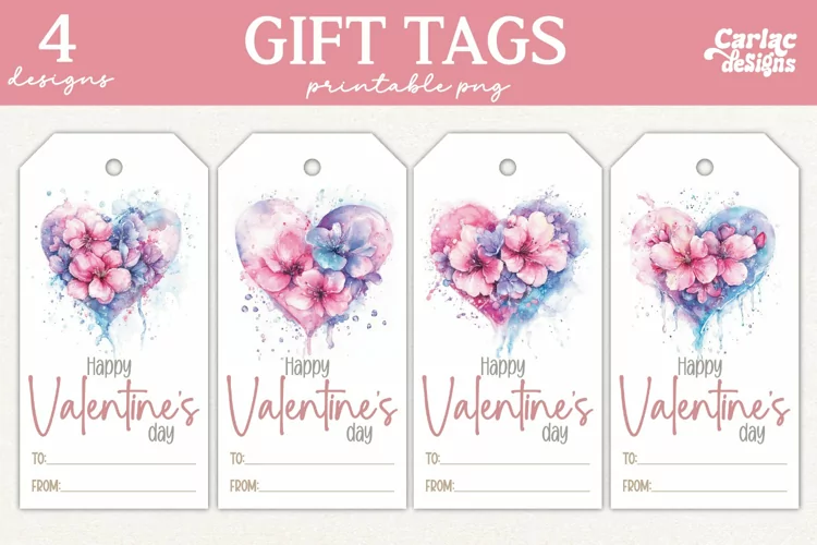 Valentines Day Gift Tags, Cute Pritable Gift Tags