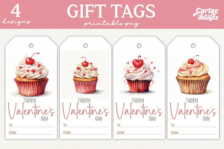 Valentines Day Gift Tags, Cute Pritable Gift Tags