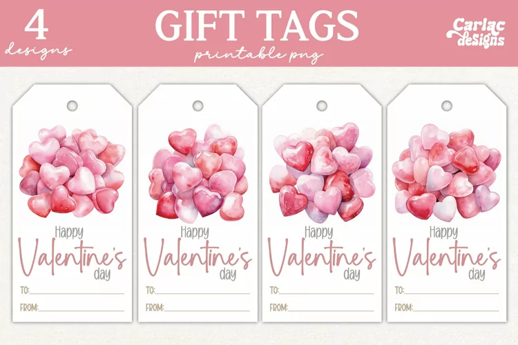 Valentines Day Gift Tags, Cute Pritable Gift Tags