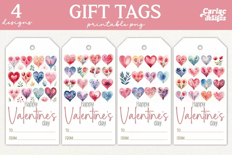 Valentines Day Gift Tags, Cute Pritable Gift Tags
