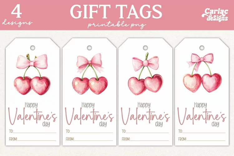 Valentines Day Gift Tags, Cute Pritable Gift Tags