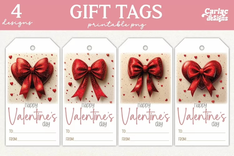 Valentines Day Gift Tags, Cute Pritable Gift Tags