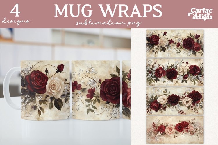 Valentines Day Mug Wrap Sublimation