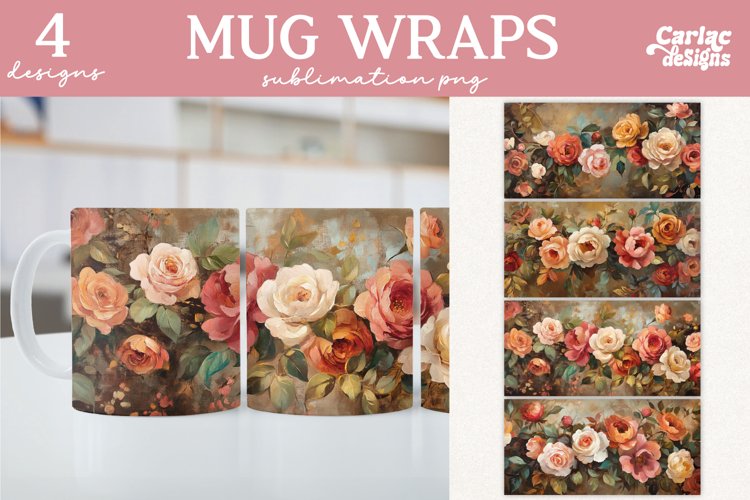 Valentines Day Mug Wrap Sublimation, Love Mug Sublimation