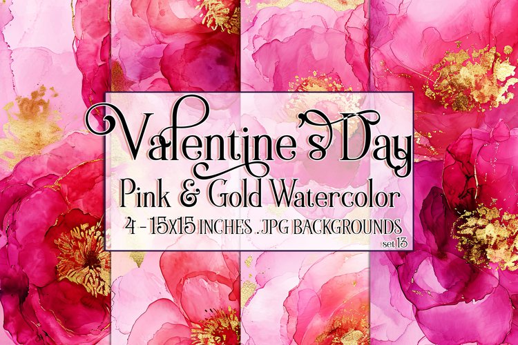 Pink And Gold Background Image 3