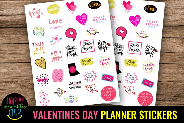 Valentines Day Planner Stickers I Love Planner Stickers