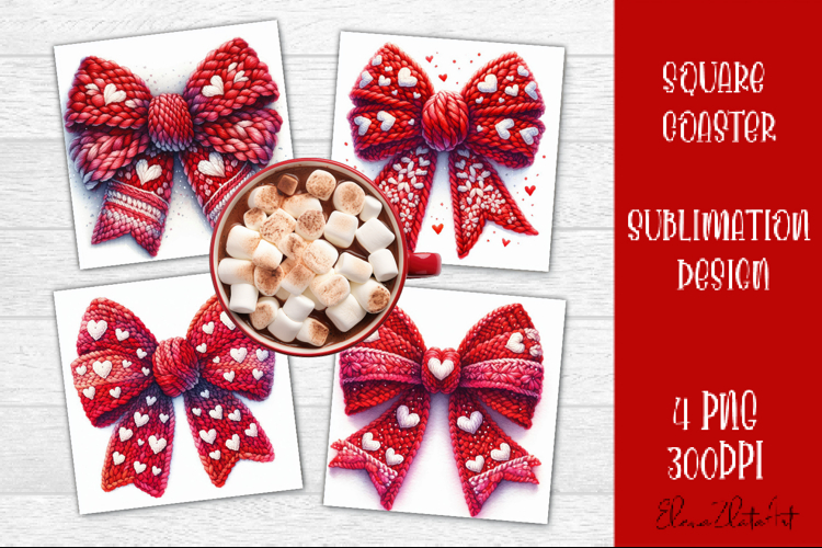 Valentines Day square coasters|love funny animal sublimation