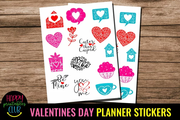 Valentines Day Stickers Cute I Love Planner Stickers
