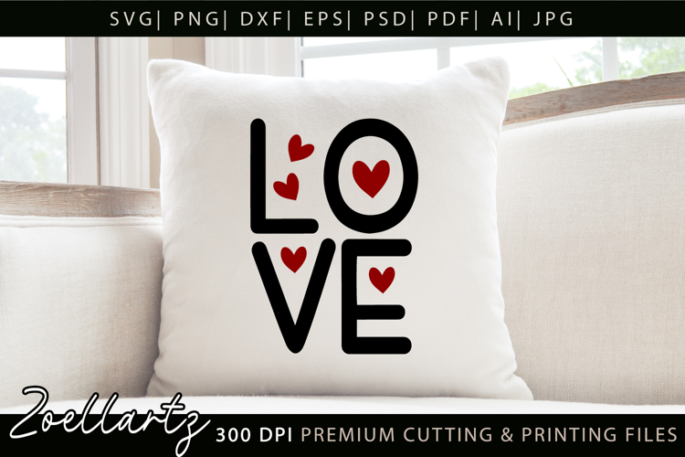 Valentines Day SVG PNG EPS DXF Love Heart SVG for Cricut
