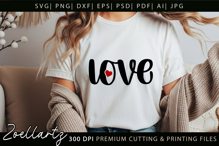 Valentines Day SVG PNG EPS DXF Love Heart SVG for Cricut
