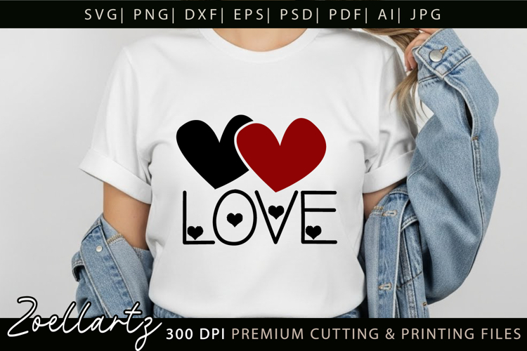 Valentines Day SVG PNG EPS DXF Love Heart SVG for Cricut